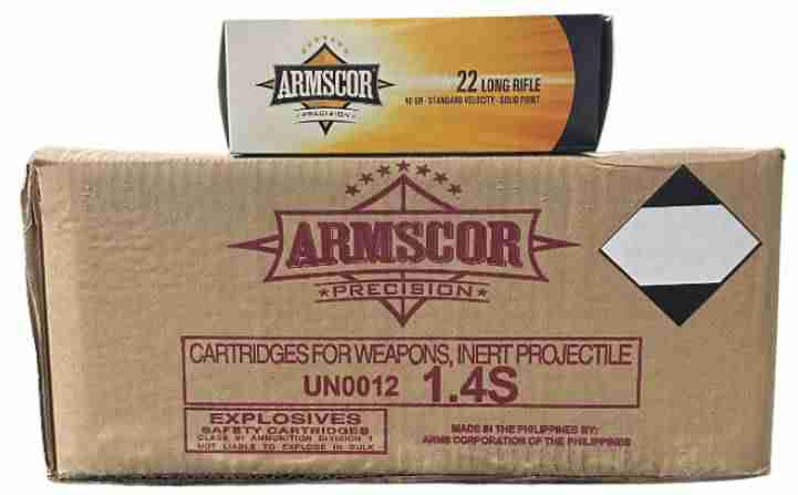 Armscor Rimfire 22 LR 40gr Soft Point (SP) 5,000 rounds - $249.99 w Free Shipping