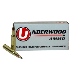Underwood Ammo .308 Winchester Match Grade Rifle Ammo - 110 Grain | Nosler Varmageddon | 20rd Box