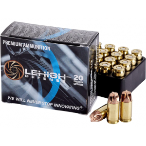 Lehigh Defense XD Ammunition 9mm Luger 90 Grain Xtreme Defense Lead Free Box of 20