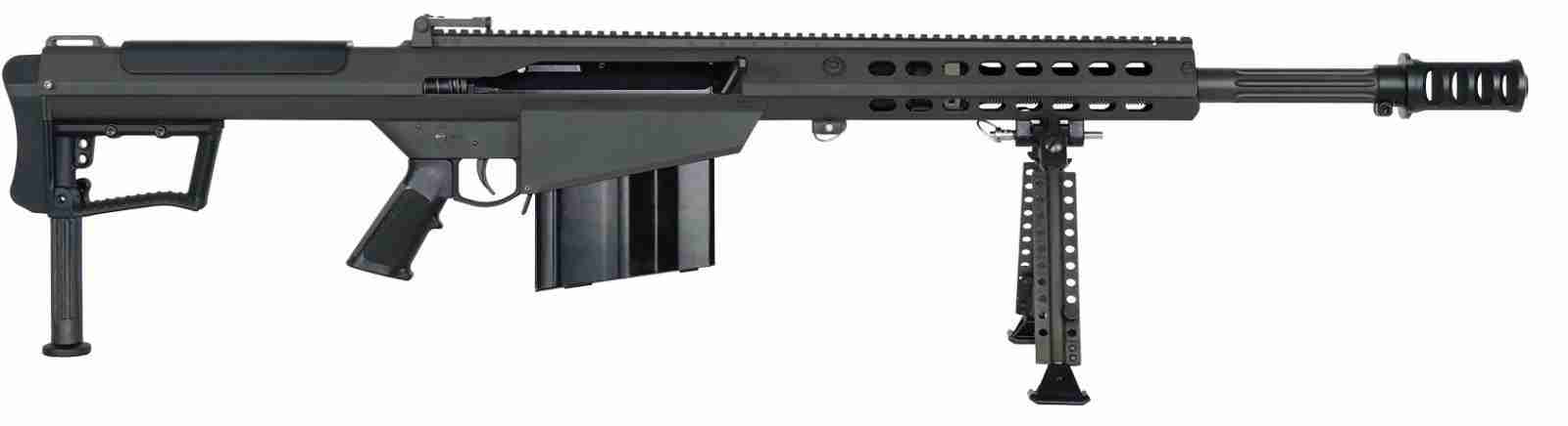 BARRETT M107A1-S SEMI AUTO RIFLE .50 BMG 20" FLUTED 1:15 10RD STEEL BLACK
