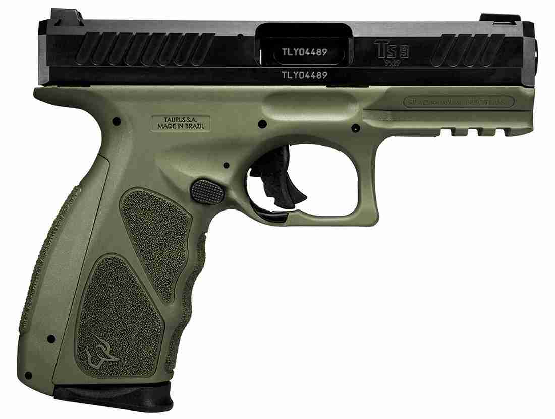 TAURUS TS9 9MM 4" 17-SHOT ODG W/ 4 BACKSTRAPS