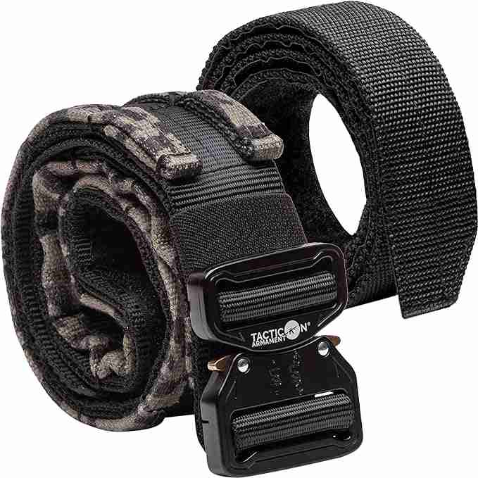 Tacticon Battle Belt V2 - Tactical Belt Metal Quick Release Buckle | 500D Nylon With Molle 