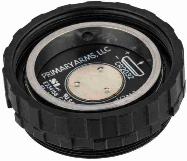 Primary Arms SLx AutoLive V1 Battery Cap, Black, 210110