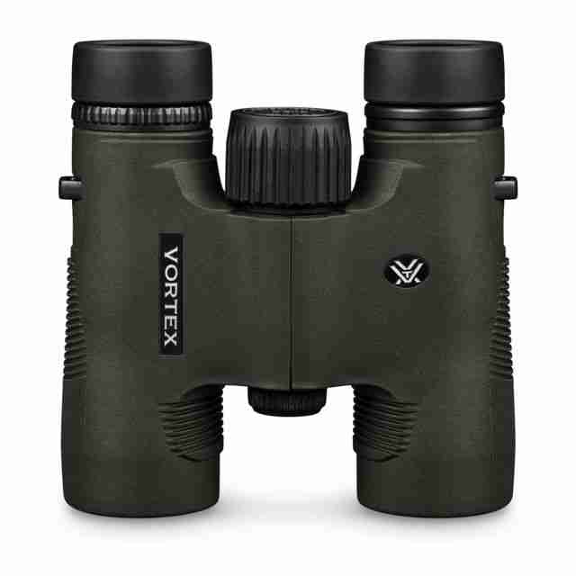 Vortex Diamondback HD 10x28mm Roof Prism Binoculars, ArmorTek, Green, Compact, DB-211
