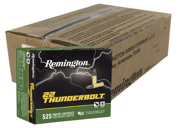 REMINGTON THUNDERBOLT 22LR 40GR HV RN AMMUNITION 6300 rd Case