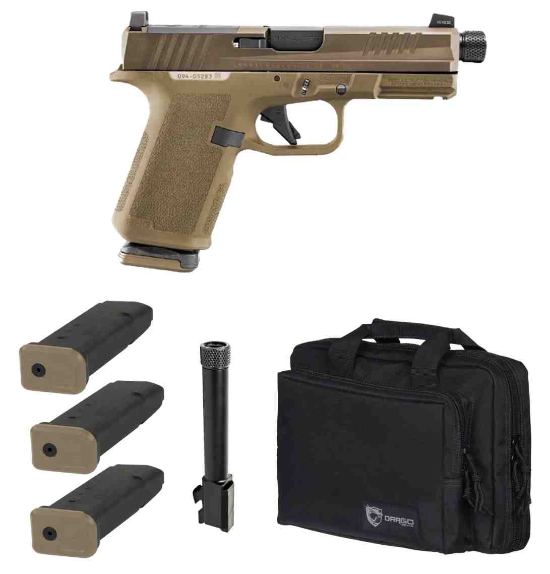 Ruger RXM Tactical, 9mm, 4.25" Threaded Barrel, 3- 15rd Magazines, Optics Ready, FDE/Bronze, Pistol