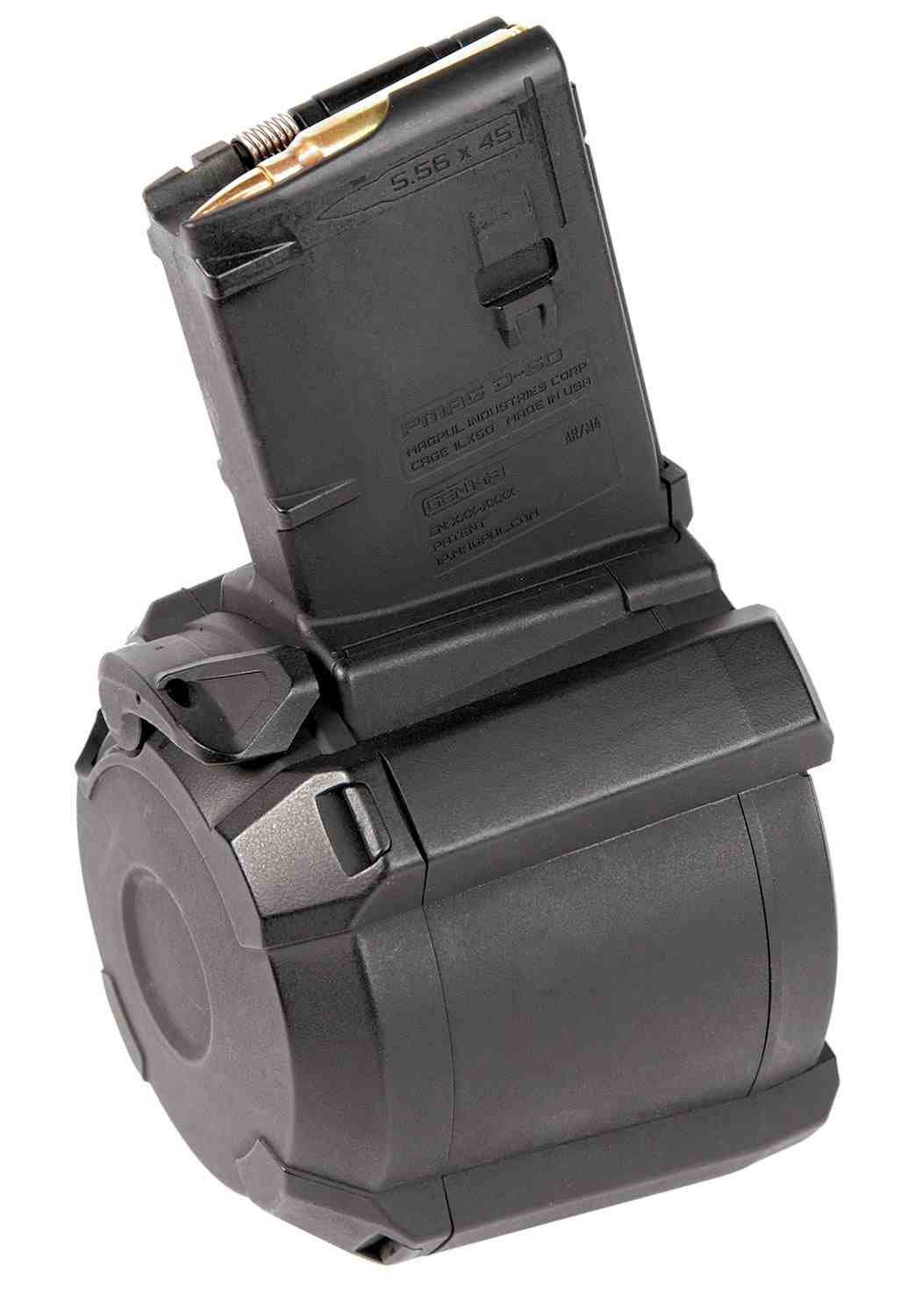 Magpul MAG576-BLK PMAG D-60 5.56x45mm NATO AR-15,M4,M16 60 Black Drum - $88.88 when added to cart