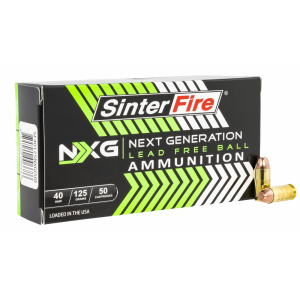 SinterFire SF40125NXG Next Generation 40 S&W 125 Gr Lead Free Ball 50rds