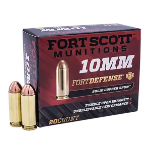 Fort Scott Munitions 10mm 125 gr Tumble Upon Impact (TUI) 20rd Box