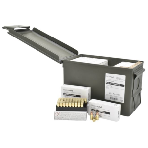 Swiss P Defence Precision 9mm 124gr FMJ Ammunition - 1500rd M2A2 MILITARY AMMO CAN