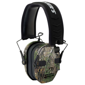 Walkers GWPRSEQMCMO Razor Slim Quad Polymer 23 dB Over the Head Camo Ear Cups w/Black Band