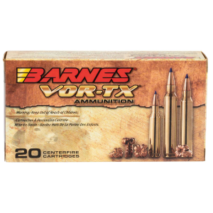Barnes Bullets 21541 VOR-TX Rifle  308 Win 168 gr Tipped TSX Boat Tail 20 Bx/ 10 Cs