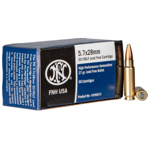 FN High Performance 5.7x28mm 27 gr Lead Free Hollow Point 50 Rd BOX Ammo