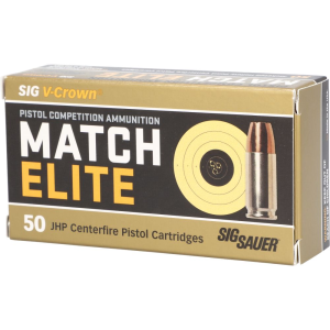 Sig Sauer Elite V-Crown 9mm Luger 115 GR Jacketed Hollow Point (JHP) 50 Round Box