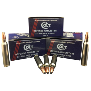 Colt Ammo Defense 223 Rem/5.56 NATO 64 GR BTHP 20 Bx/ 50 Cs