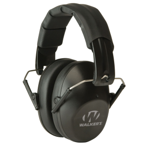 Walkers GWPFPM1 Pro Low Profile Folding Muff Earmuff 22 dB Black