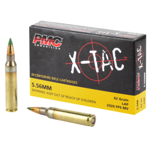 PMC 556K X-Tac 5.56x45mm NATO 62 gr Light Armor Piercing (LAP) 20 Rd Box