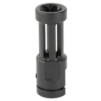 Samson 04-06062-03 Flash Hider Black Oxide Stainless Steel with 2.50 OAL & .860 Diameter for Ruger 10/22