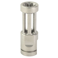 Samson 04-06062-00 Flash Hider Natural Stainless Steel with 2.50 OAL & .860 Diameter for Ruger 10/22
