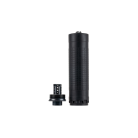 IWI Silencer 6mm w/Direct Thread 1/2-28 HUB-T Mount, Black (L:6, Width:1.74, and W: 15oz)