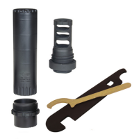 Yankee Hill Turbo T3 5.56mm Supressor w. 1/2-28 Muzzle Brake Mount