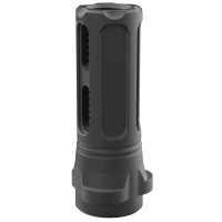 Breek Arms BRK4323 Sentinel Caged Flash Hider Black Nitride Steel 1/2x28 Threads 9mmLuger Compatible w/ Breek-LOK 3QD