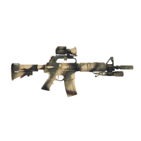 Type A Rifle Co. Blood Diamond Rifle 5.56 NATO 30rd 10.5 Barrel Rattlecan Camo Finish Short Barreled Rifle