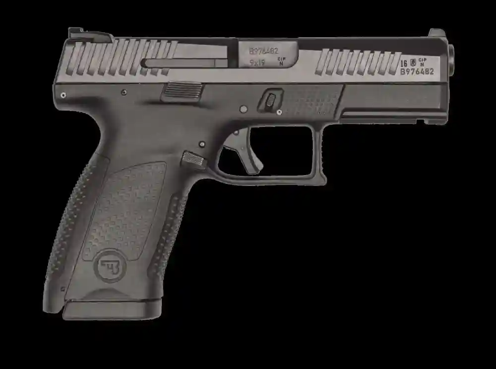 CZ 01531 P-10 C 9mm Luger 4" 10+1 Black Black Interchangeable Backstrap Grip Reversible Magazine Release