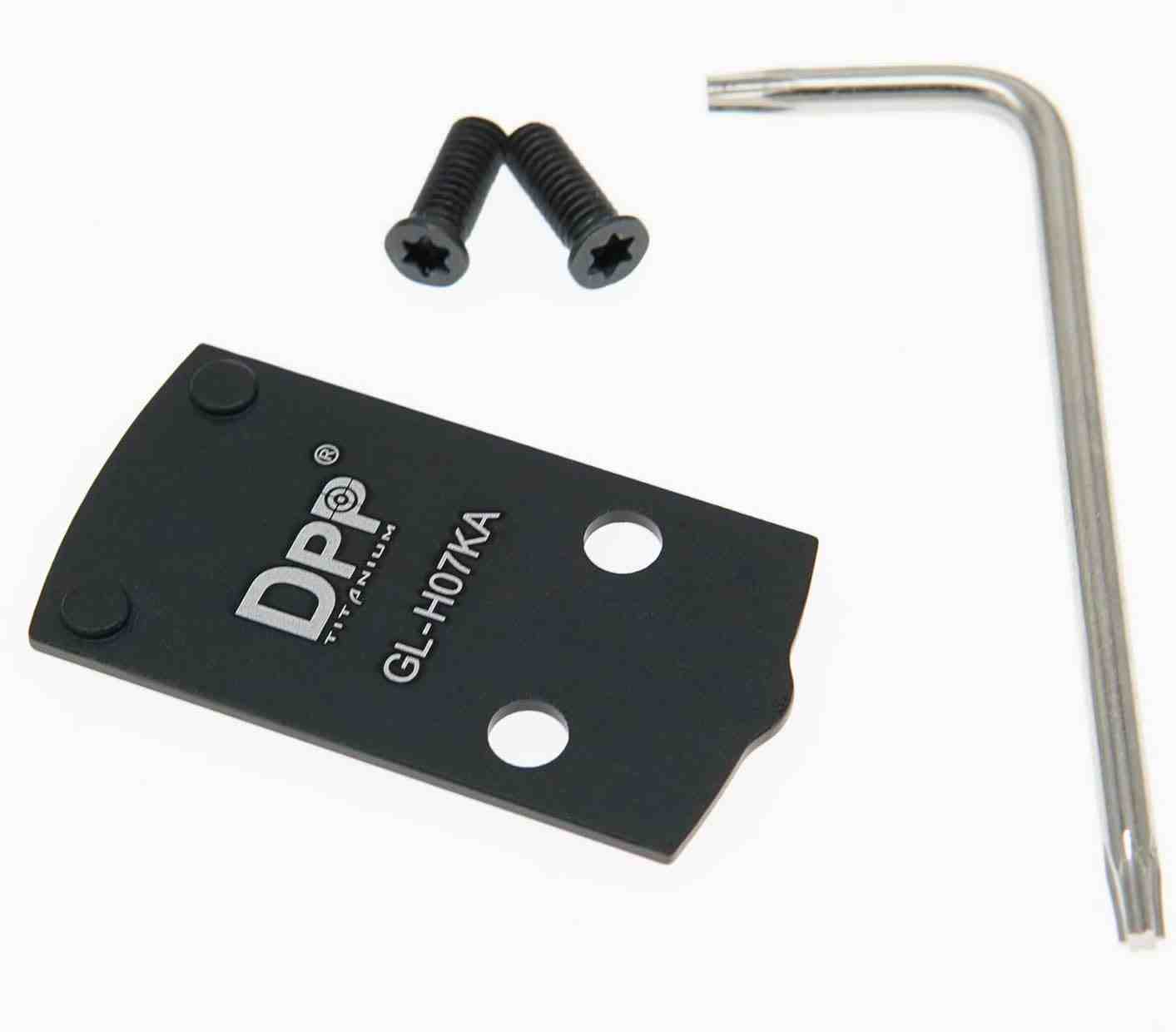 DPP Titanium Adapter Plate for Glock 43X/48 MOS Hellcat OSP Holosun 407k/507k - GL-H07KA