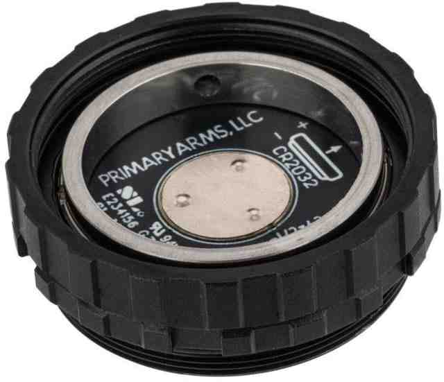 Primary Arms SLx AutoLive V1 Battery Cap, Black, 210110