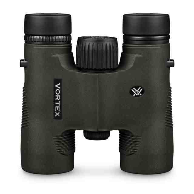 Vortex Diamondback HD 8x28mm Roof Prism Binoculars, ArmorTek, Green, Compact, DB-210