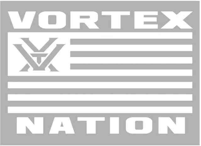 Vortex Nation Horizontal Flag Decal, White, DECAL-VNFLAG
