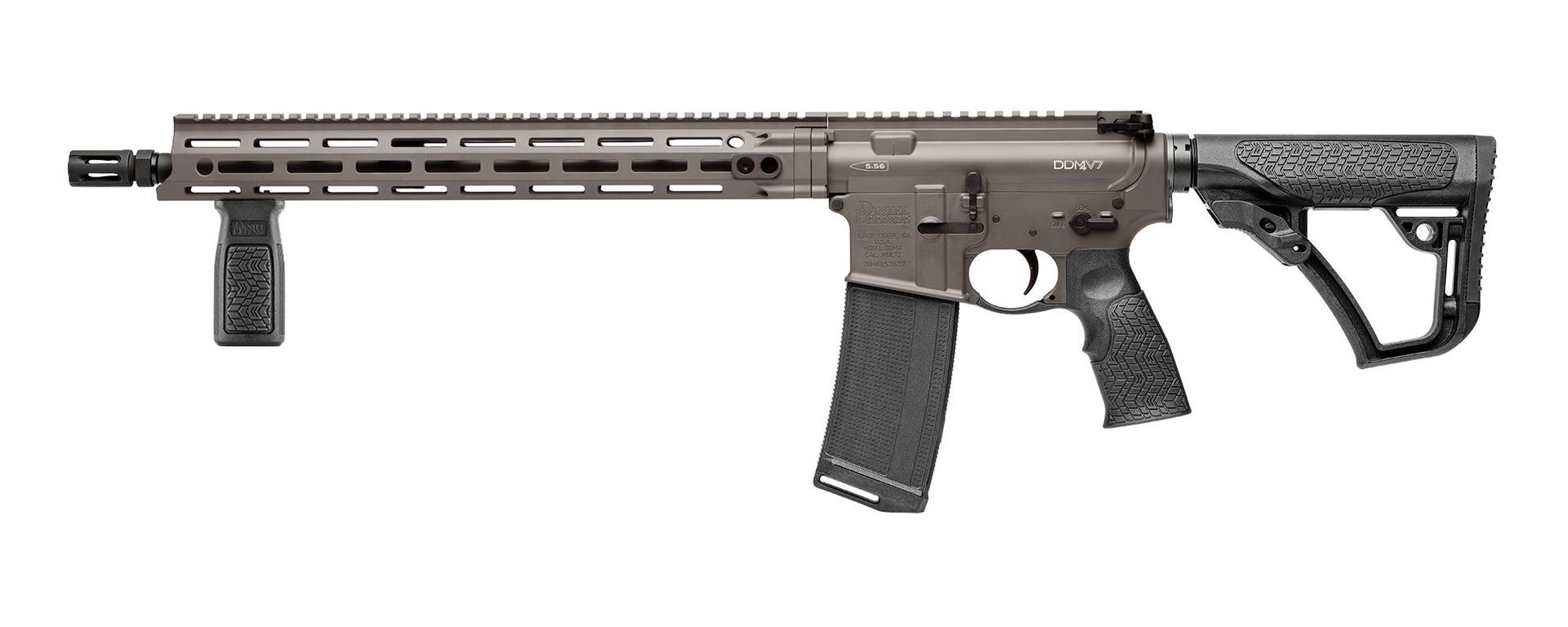 Daniel Defense DDM4 V7 5.56x45mm NATO 16" 32+1 Deep Woods Green Cerakote 6 Position w/SoftTouch Overmolding Stock Rifle - $1,642.50 when added to cart