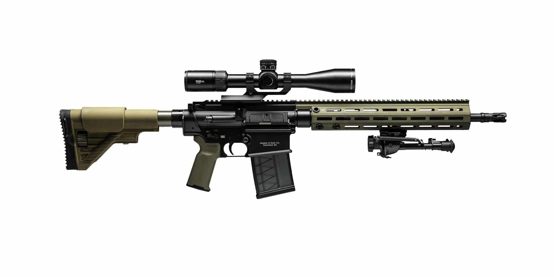 Heckler & Koch MR762A1 Long Rifle Package III, 7.62x51mm NATO, 16.50" Barrel, 1- 20 Round, Black w/ FDE, Rifle - $6,097.99 when added to cart