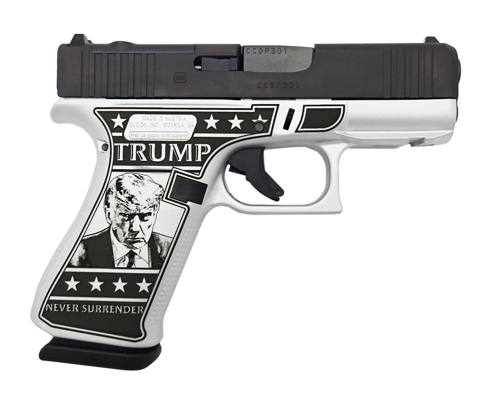 GLOCK 43X MOS FXD 5.5lb w/front rails Austria Trump 2024 Mug Shot - $577.77 w Free Shipping