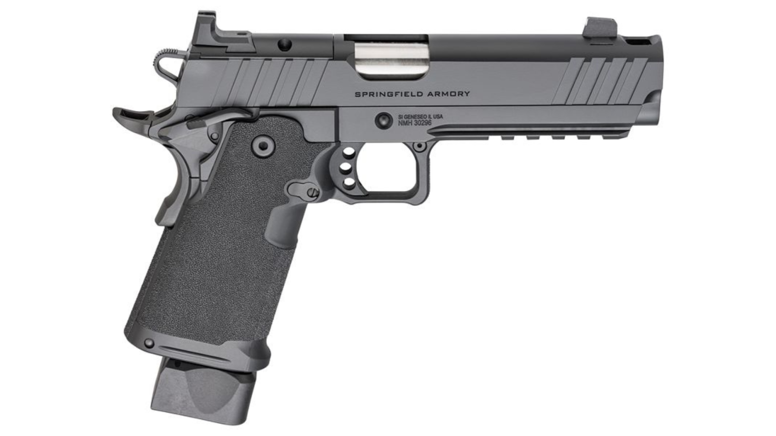 Springfield Armory 1911 DS Prodigy, 9mm, 5" Compensated Barrel, 2 Magazines, Optics Cut, Black, Pistol