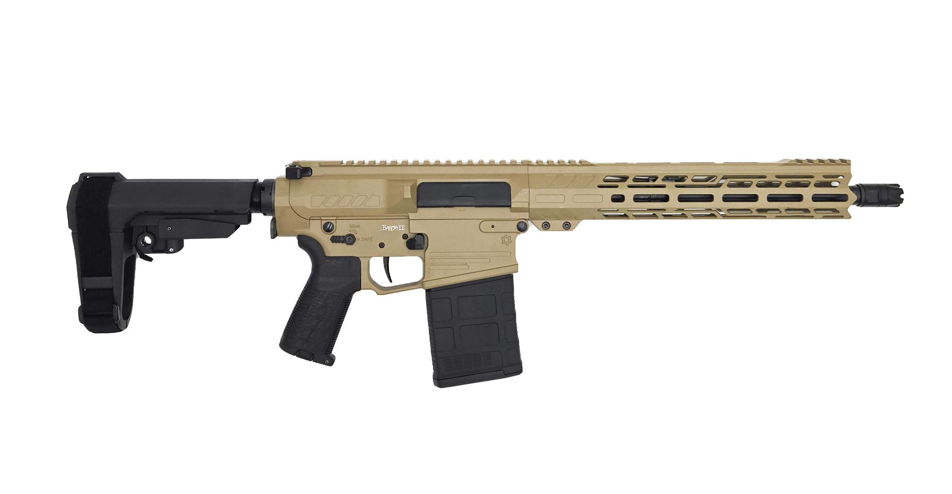 CMMG Banshee Mk3, 8.6 Blackout, 12.5" Barrel, 1- 20rd Magazine, Coyote Tan, Pistol