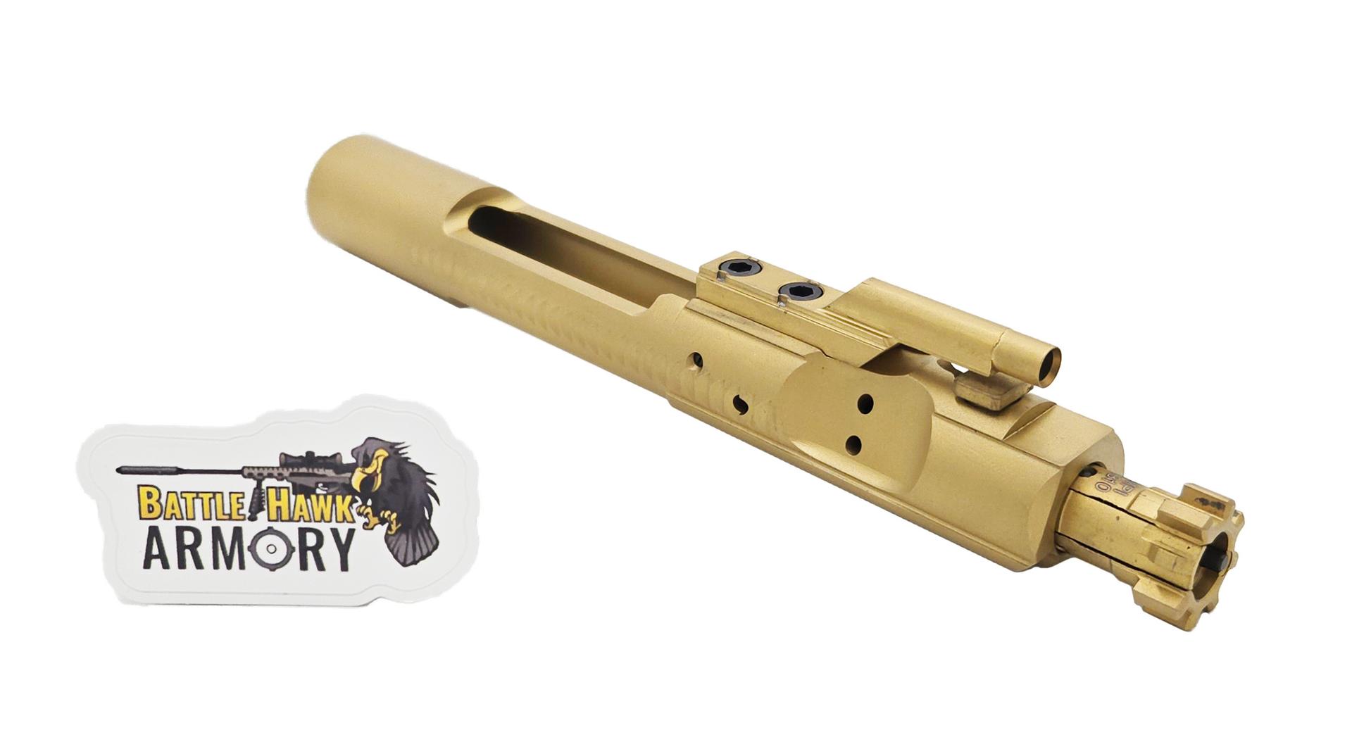 BattleHawk Armory Complete M16 AR-15 5.56/300 Gold Titanium Nitride Bolt Carrier Group - $99.99 add to cart