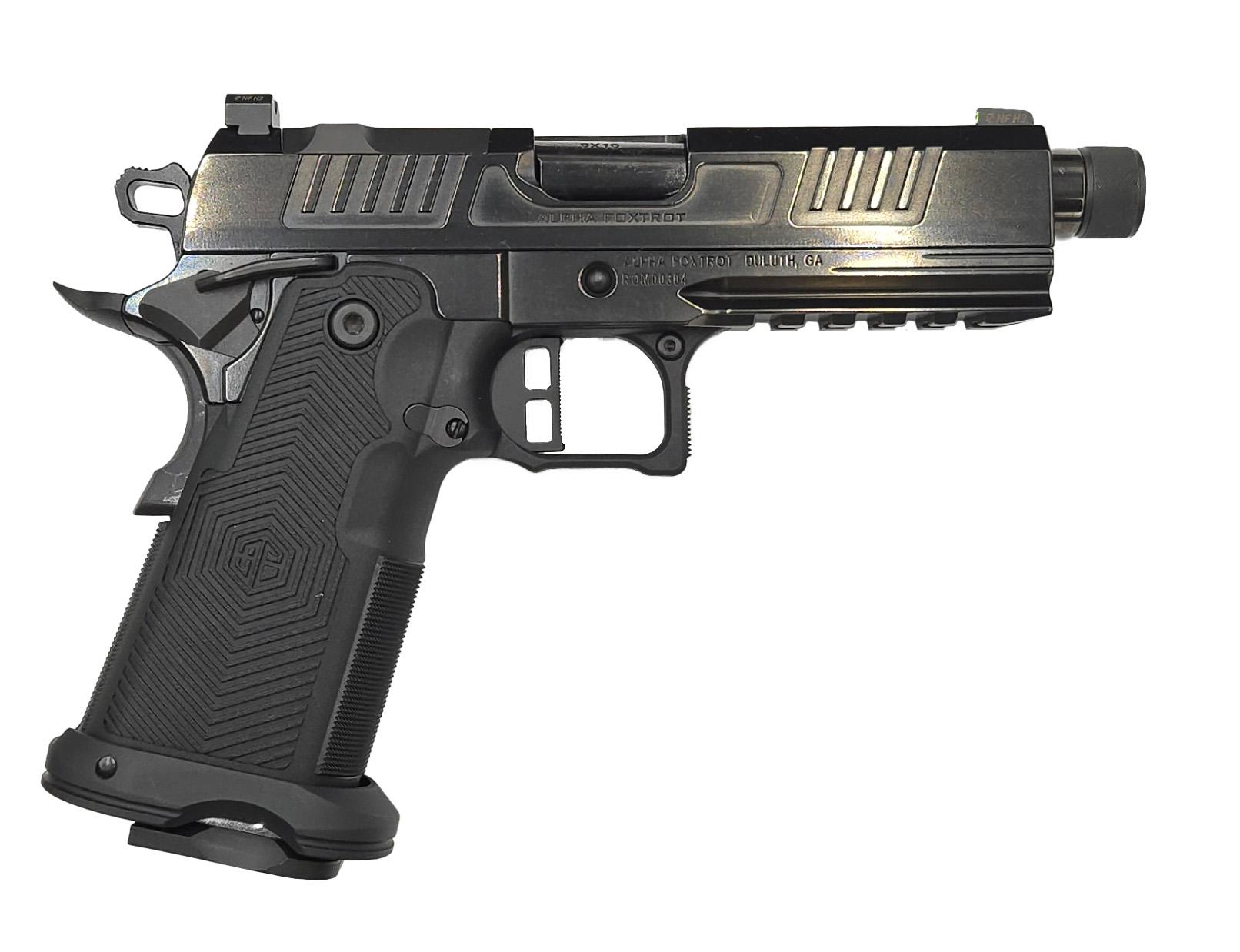 Alpha Foxtrot AF1911-ROMULUS 9mm 4.25" 19+1 Polished Bull Ramped Threaded Barrel Optic Ready Pistol