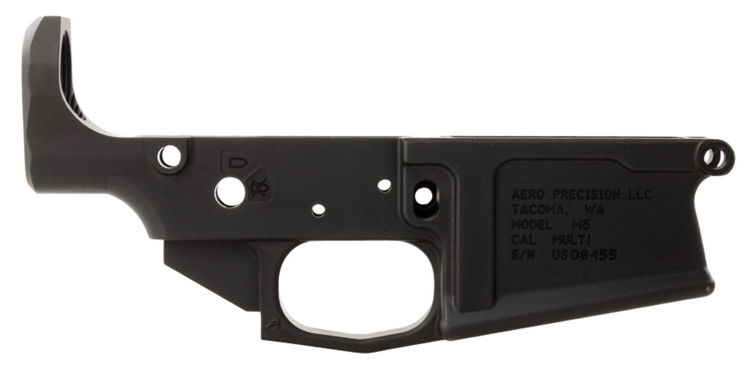 Aero Precision M5 Stripped Lower Receiver AR-10 Multi-Caliber Black Hardcoat Anodized - $103.60 when added to cart