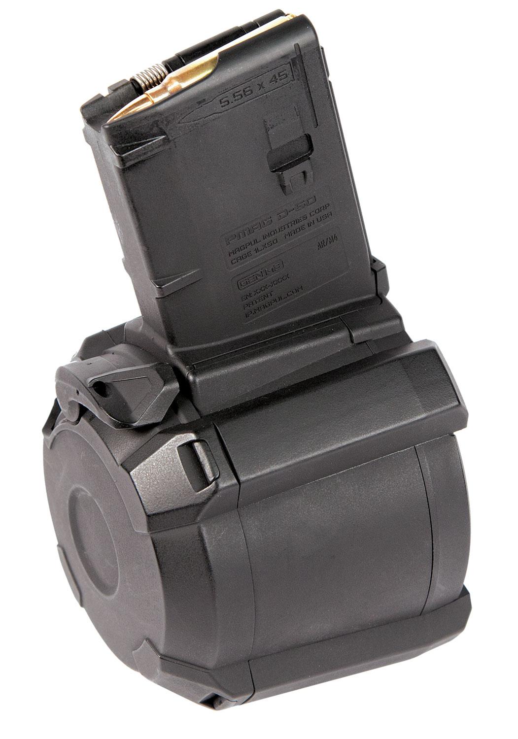 Magpul MAG576-BLK PMAG D-60 5.56x45mm NATO AR-15,M4,M16 60 Black Drum - $89.99 add to cart