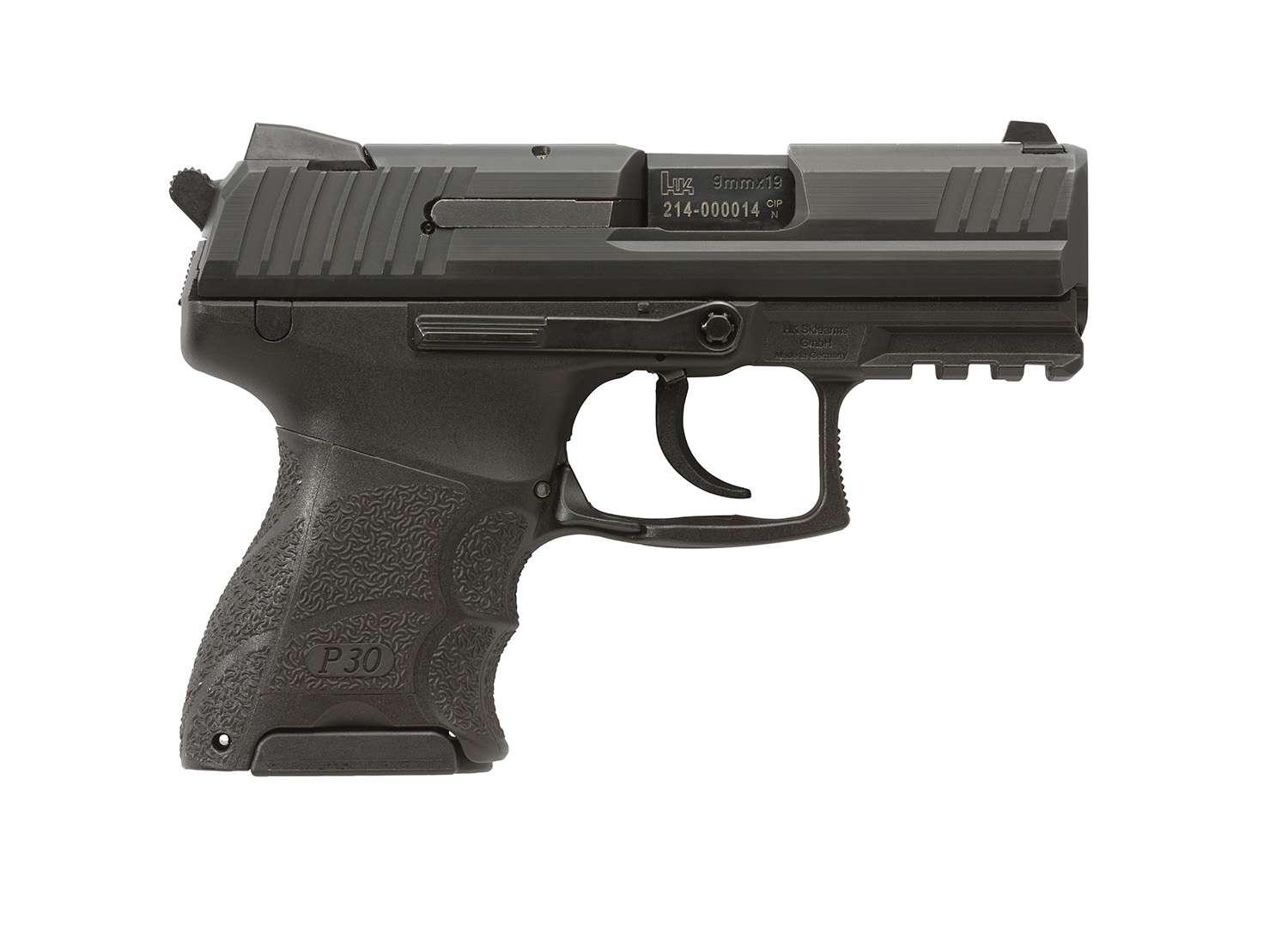 HK P30SK (V3) 9mm 3.27" 1-13rd 2-10rd Black NS DA/SA Pistol