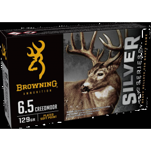 Browning Ammo Silver Series 6.5 Creedmoor 129 Gr Plated Soft Point 20rds