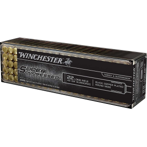 Winchester Ammo SUP22LRHP Super Suppressed  22 LR 40 gr Lead Round Nose (LRN) Subsonic 100 Box