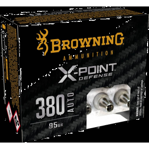 Browning Ammo X-Point Defense 380 ACP 95 Gr 20rds