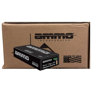 Ammo Inc Signature Match Target  9mm 115 Gr Sierra Match Jacketed Hollow Point 1000rd CASE