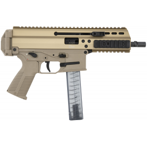 B&T APC9 Pro 9mm Luger 30+1 6.8 Coyote Tan M-Lok Handgaurd with Pic Rail Slots Tactical Pistol