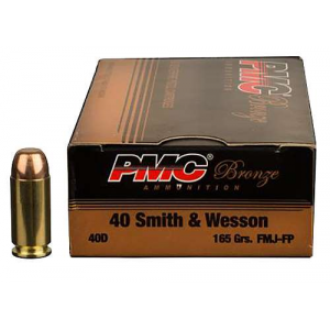 PMC 40DBP Bronze Battle Pack 40 S&W 165 gr Full Metal Jacket (FMJ) 300 Bx/ 3 Cs