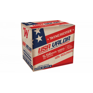 Winchester Ammo USA Valor Series 5.56mm 62 Gr FMJ 125rds