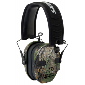 Walkers GWPRSEQMCMO Razor Slim Quad Polymer 23 dB Over the Head Camo Ear Cups w/Black Band